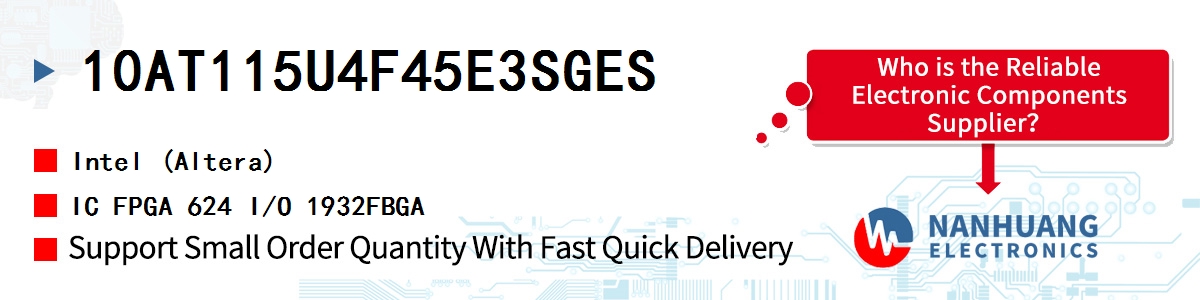 10AT115U4F45E3SGES Altera IC FPGA 624 I/O 1932FBGA