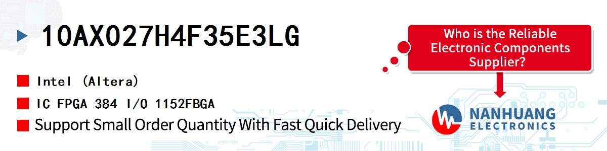 10AX027H4F35E3LG Altera IC FPGA 384 I/O 1152FBGA
