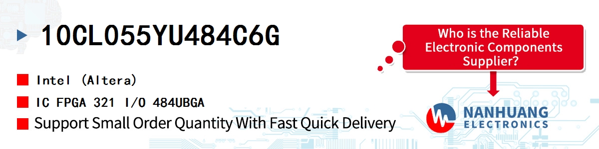 10CL055YU484C6G Altera IC FPGA 321 I/O 484UBGA