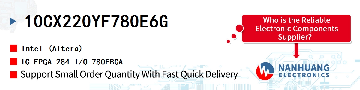 10CX220YF780E6G Altera IC FPGA 284 I/O 780FBGA