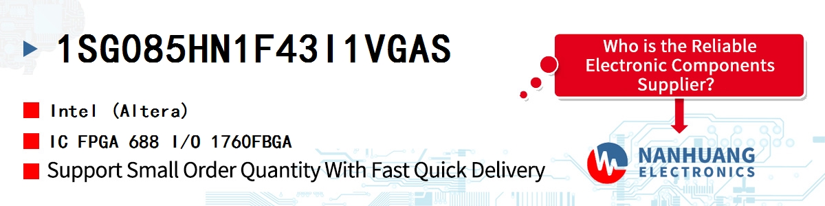 1SG085HN1F43I1VGAS Altera IC FPGA 688 I/O 1760FBGA