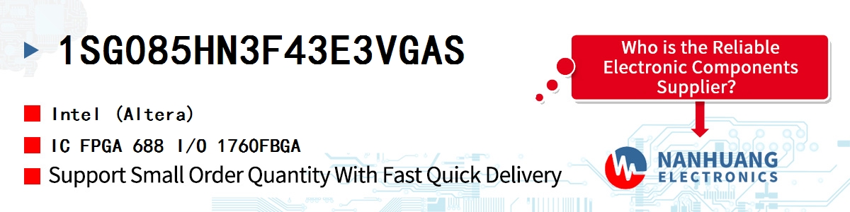 1SG085HN3F43E3VGAS Altera IC FPGA 688 I/O 1760FBGA