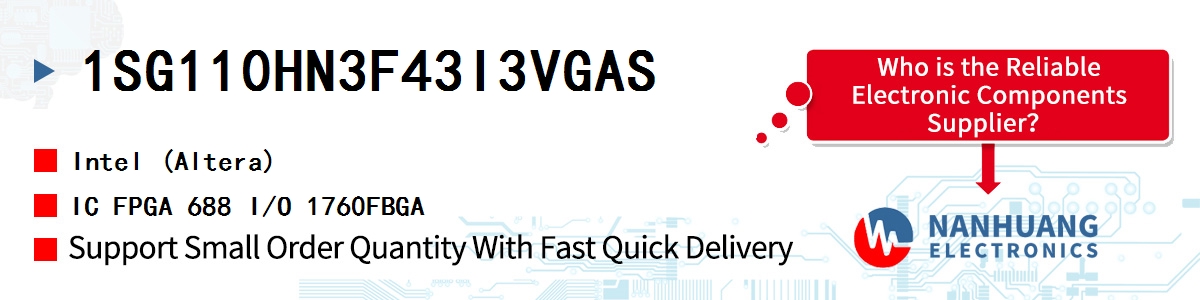 1SG110HN3F43I3VGAS Altera IC FPGA 688 I/O 1760FBGA