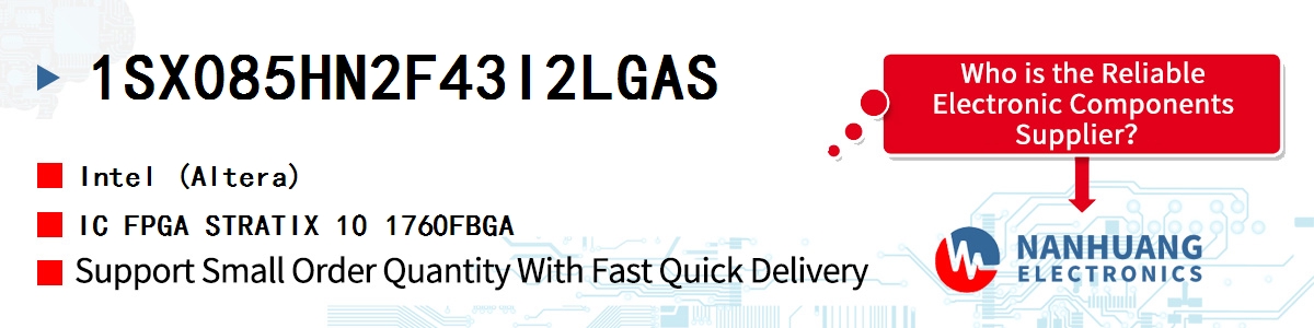 1SX085HN2F43I2LGAS Altera IC FPGA STRATIX 10 1760FBGA
