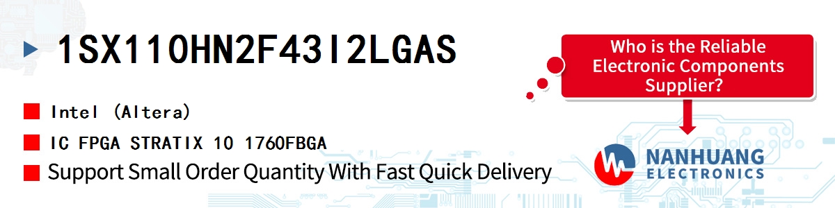 1SX110HN2F43I2LGAS Altera IC FPGA STRATIX 10 1760FBGA