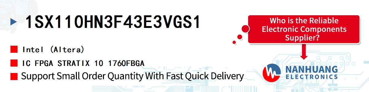 1SX110HN3F43E3VGS1 Altera IC FPGA STRATIX 10 1760FBGA