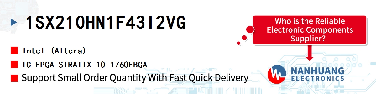 1SX210HN1F43I2VG Altera IC FPGA STRATIX 10 1760FBGA