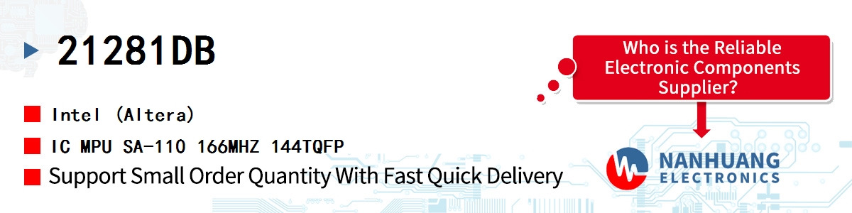 21281DB Altera IC MPU SA-110 166MHZ 144TQFP