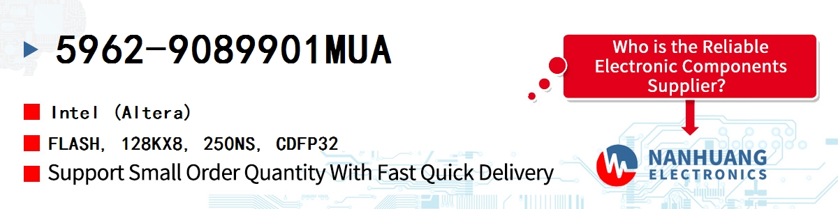 5962-9089901MUA Altera FLASH, 128KX8, 250NS, CDFP32