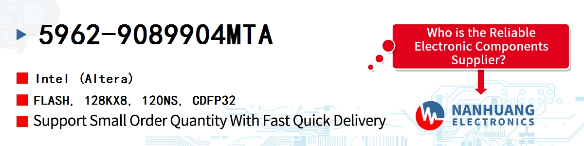 5962-9089904MTA Altera FLASH, 128KX8, 120NS, CDFP32