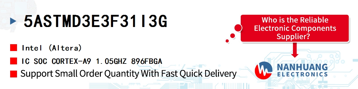 5ASTMD3E3F31I3G Altera IC SOC CORTEX-A9 1.05GHZ 896FBGA