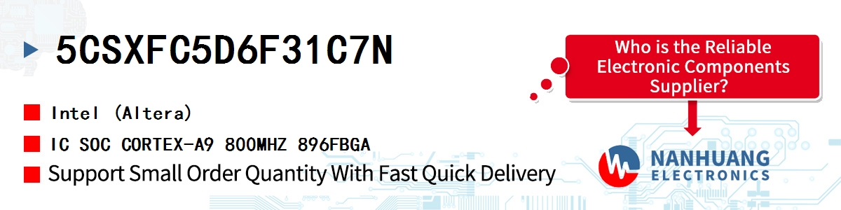 5CSXFC5D6F31C7N Altera IC SOC CORTEX-A9 800MHZ 896FBGA