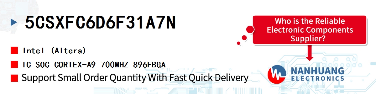 5CSXFC6D6F31A7N Altera IC SOC CORTEX-A9 700MHZ 896FBGA