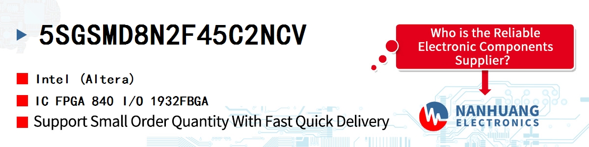 5SGSMD8N2F45C2NCV Altera IC FPGA 840 I/O 1932FBGA