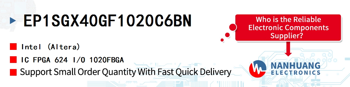 EP1SGX40GF1020C6BN Altera IC FPGA 624 I/O 1020FBGA