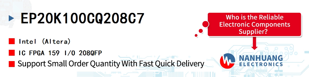 EP20K100CQ208C7 Altera IC FPGA 159 I/O 208QFP