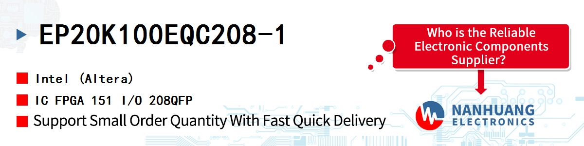 EP20K100EQC208-1 Altera IC FPGA 151 I/O 208QFP