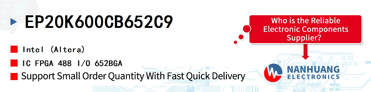 EP20K600CB652C9 Altera IC FPGA 488 I/O 652BGA