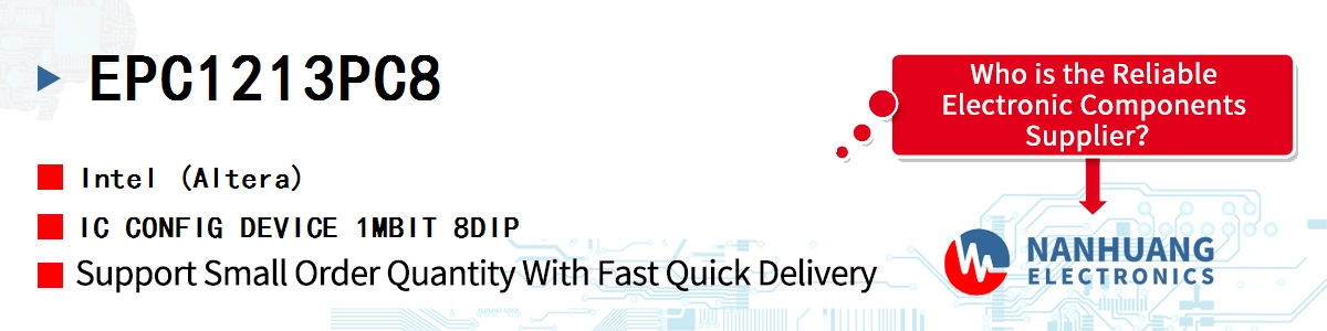 EPC1213PC8 Altera IC CONFIG DEVICE 1MBIT 8DIP