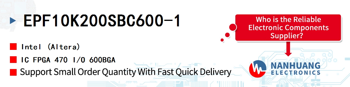 EPF10K200SBC600-1 Altera IC FPGA 470 I/O 600BGA