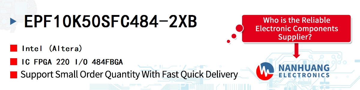 EPF10K50SFC484-2XB Altera IC FPGA 220 I/O 484FBGA
