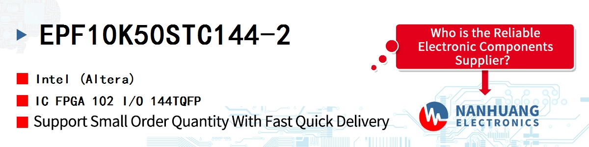EPF10K50STC144-2 Altera IC FPGA 102 I/O 144TQFP