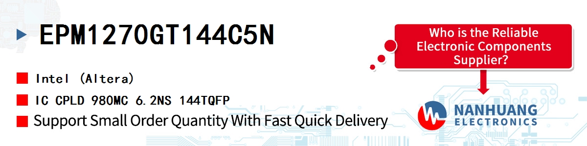 EPM1270GT144C5N Altera IC CPLD 980MC 6.2NS 144TQFP