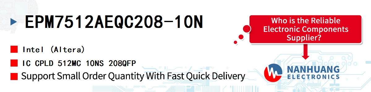EPM7512AEQC208-10N Altera IC CPLD 512MC 10NS 208QFP