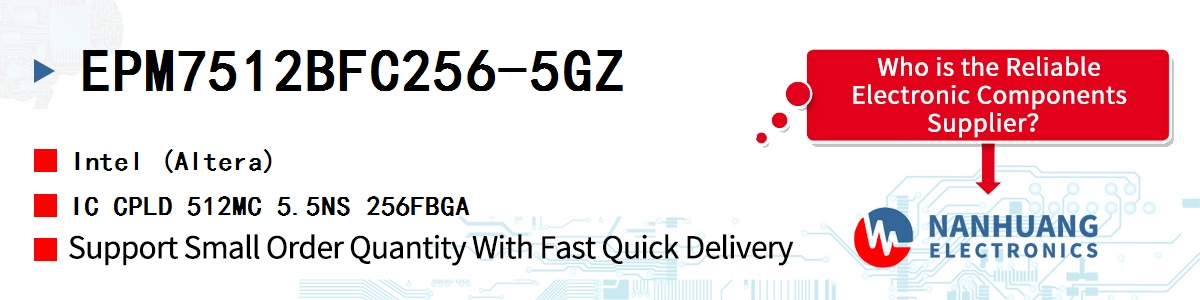EPM7512BFC256-5GZ Altera IC CPLD 512MC 5.5NS 256FBGA