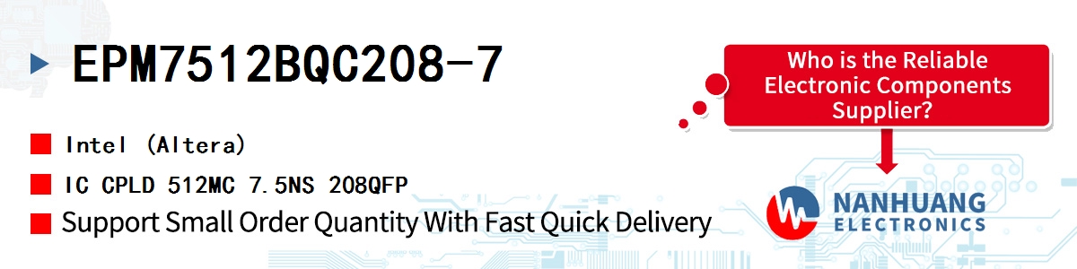 EPM7512BQC208-7 Altera IC CPLD 512MC 7.5NS 208QFP