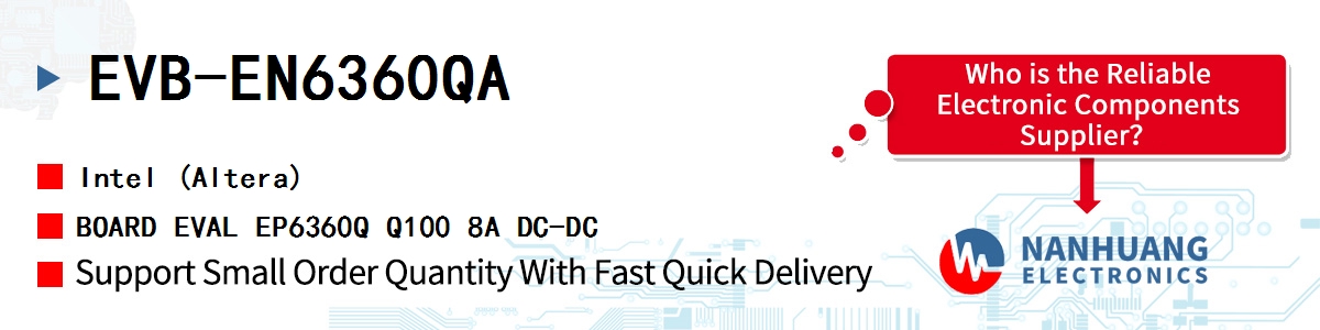 EVB-EN6360QA Altera BOARD EVAL EP6360Q Q100 8A DC-DC