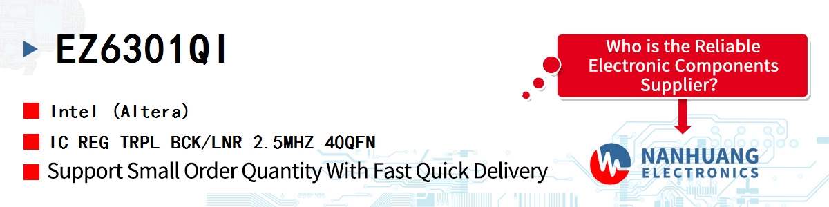 EZ6301QI Altera IC REG TRPL BCK/LNR 2.5MHZ 40QFN