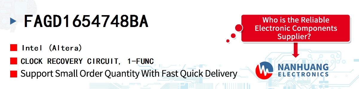 FAGD1654748BA Altera CLOCK RECOVERY CIRCUIT, 1-FUNC