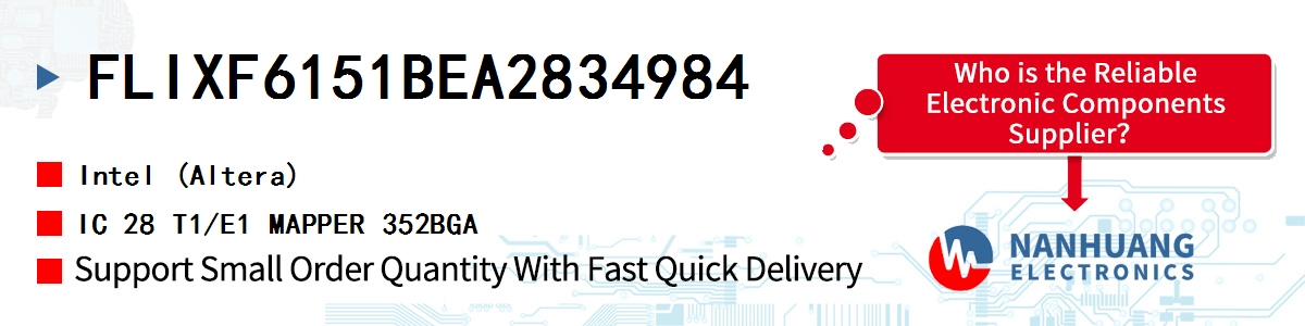 FLIXF6151BEA2834984 Altera IC 28 T1/E1 MAPPER 352BGA