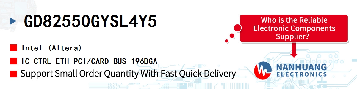 GD82550GYSL4Y5 Altera IC CTRL ETH PCI/CARD BUS 196BGA