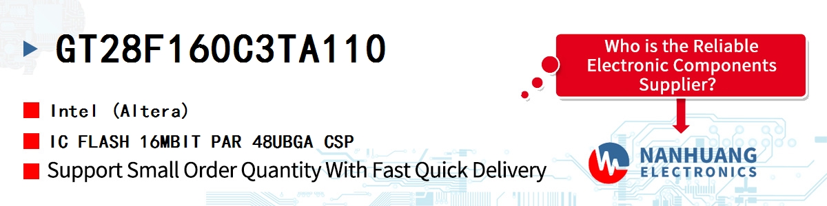 GT28F160C3TA110 Altera IC FLASH 16MBIT PAR 48UBGA CSP