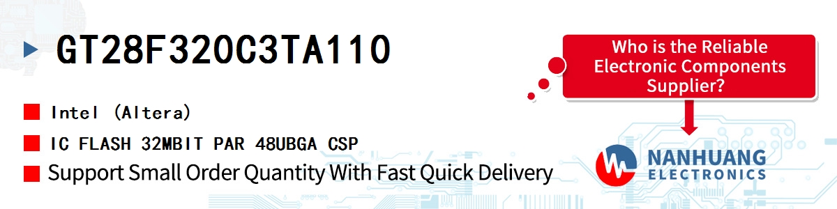GT28F320C3TA110 Altera IC FLASH 32MBIT PAR 48UBGA CSP