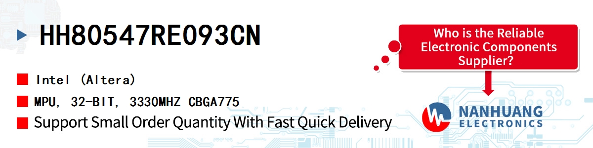HH80547RE093CN Altera MPU, 32-BIT, 3330MHZ CBGA775