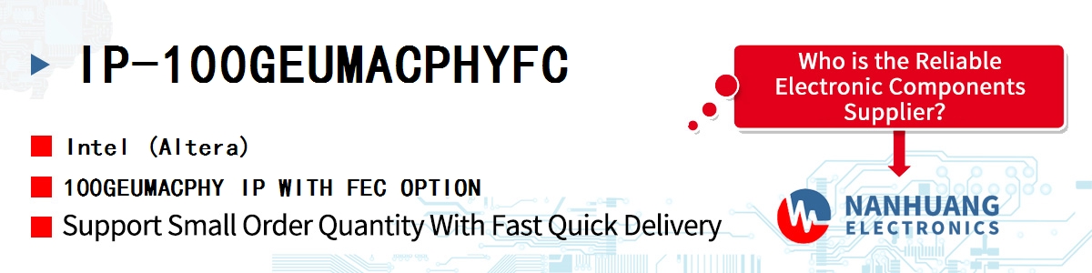 IP-100GEUMACPHYFC Altera 100GEUMACPHY IP WITH FEC OPTION