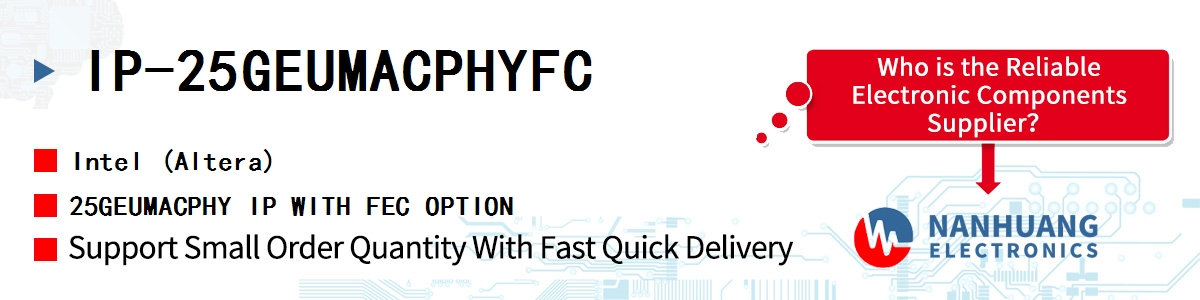 IP-25GEUMACPHYFC Altera 25GEUMACPHY IP WITH FEC OPTION