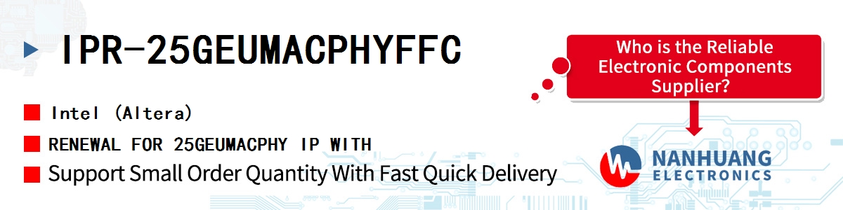 IPR-25GEUMACPHYFFC Altera RENEWAL FOR 25GEUMACPHY IP WITH