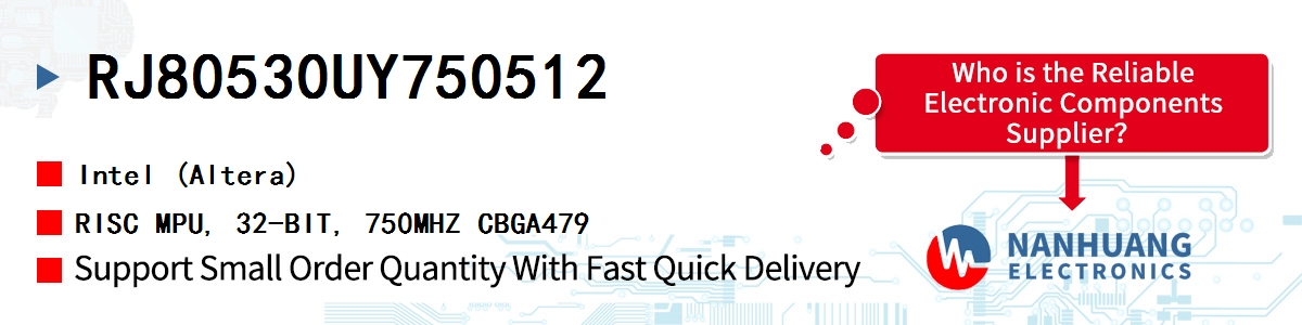 RJ80530UY750512 Altera RISC MPU, 32-BIT, 750MHZ CBGA479