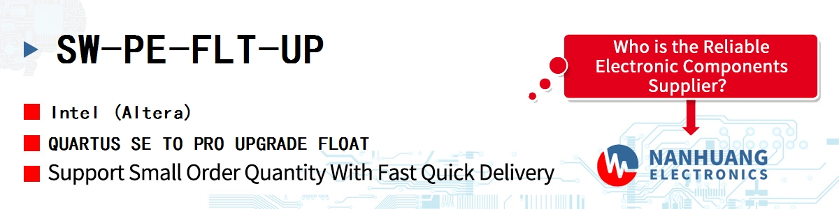 SW-PE-FLT-UP Altera QUARTUS SE TO PRO UPGRADE FLOAT